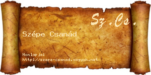 Szépe Csanád névjegykártya